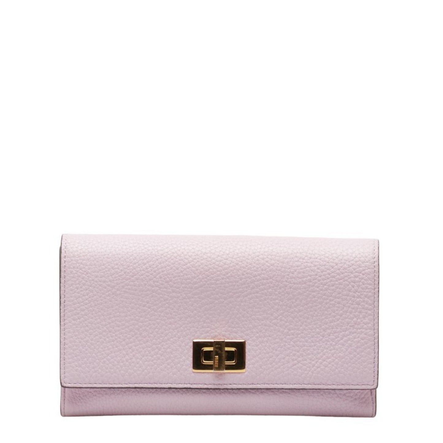 Fendi Peekaboo Pink Leather Wallet Accessories