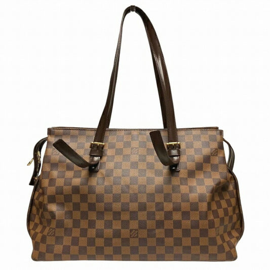 Louis Vuitton Chelsea Brown Canvas Shoulder Bag