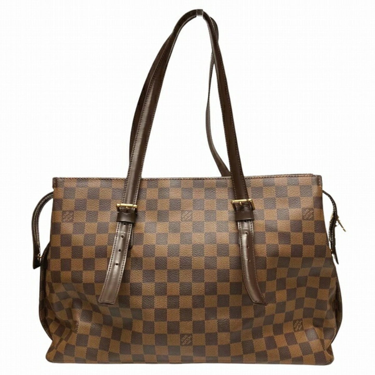 Louis Vuitton Chelsea Brown Canvas Shoulder Bag