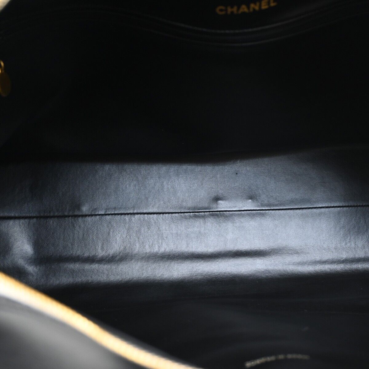 Chanel Bowling Black Leather Travel Bag