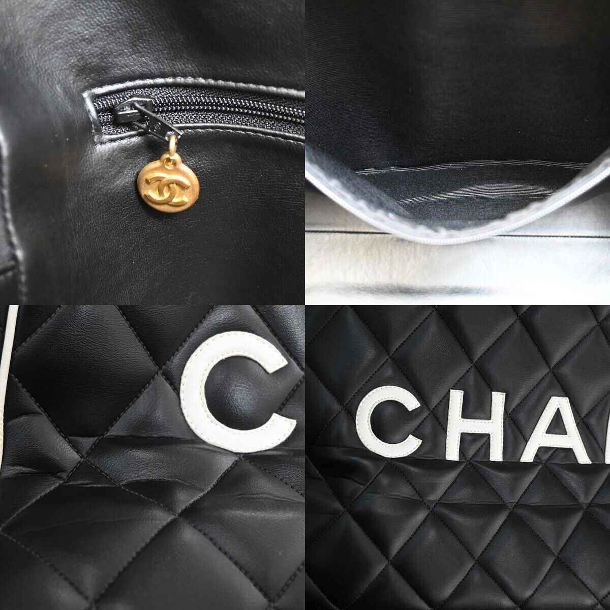 Chanel Bowling Black Leather Travel Bag