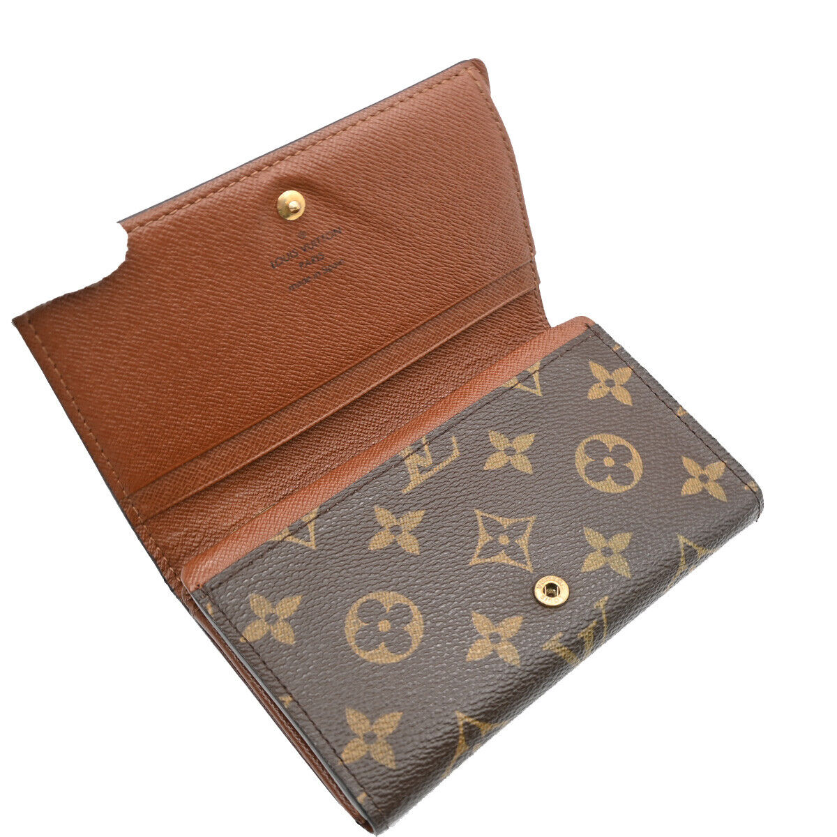 Louis Vuitton Trésor Brown Canvas Wallet Accessories