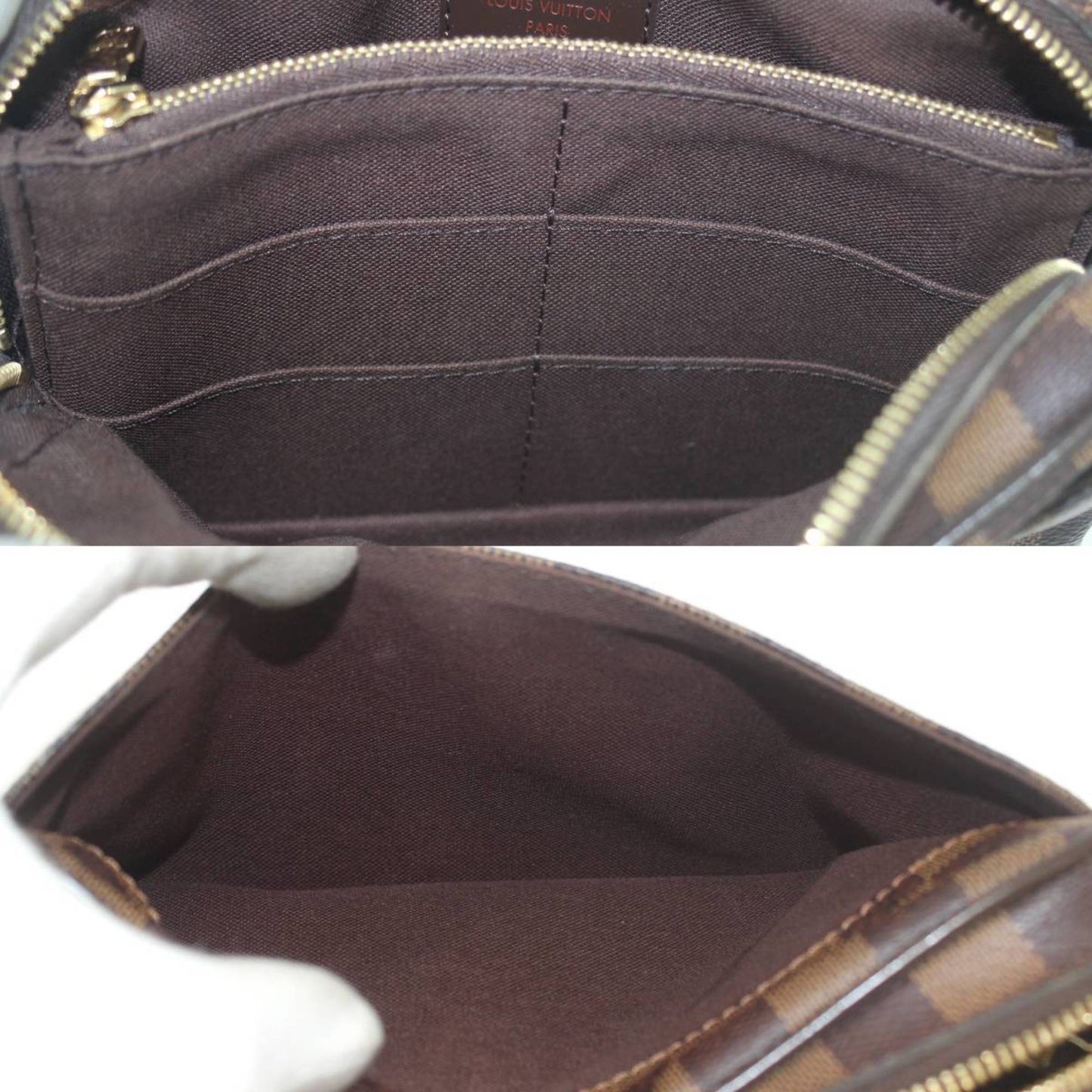 Louis Vuitton Bum bag Brown Canvas Clutch Bag