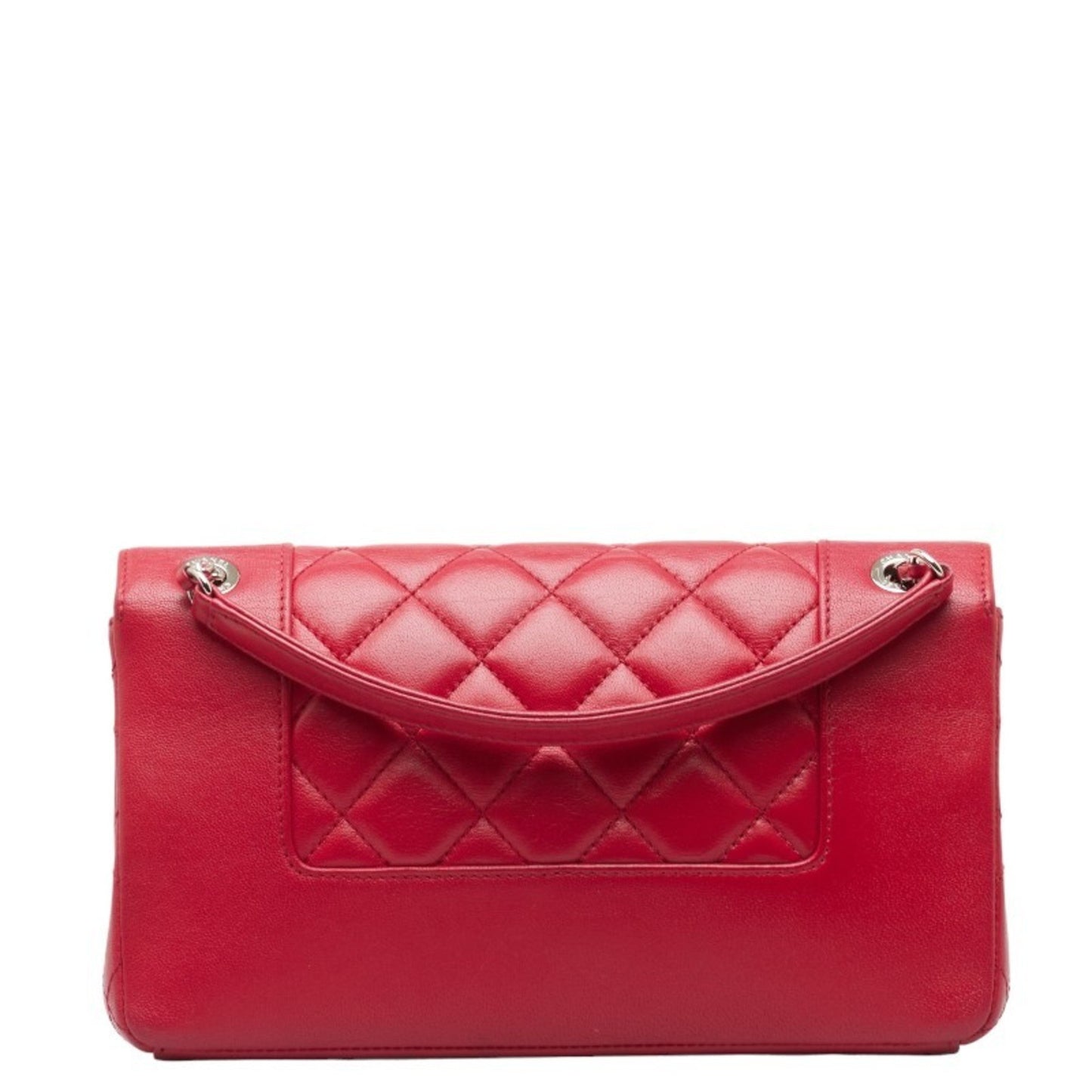 Chanel Coco Mark Red Leather Shoulder Bag