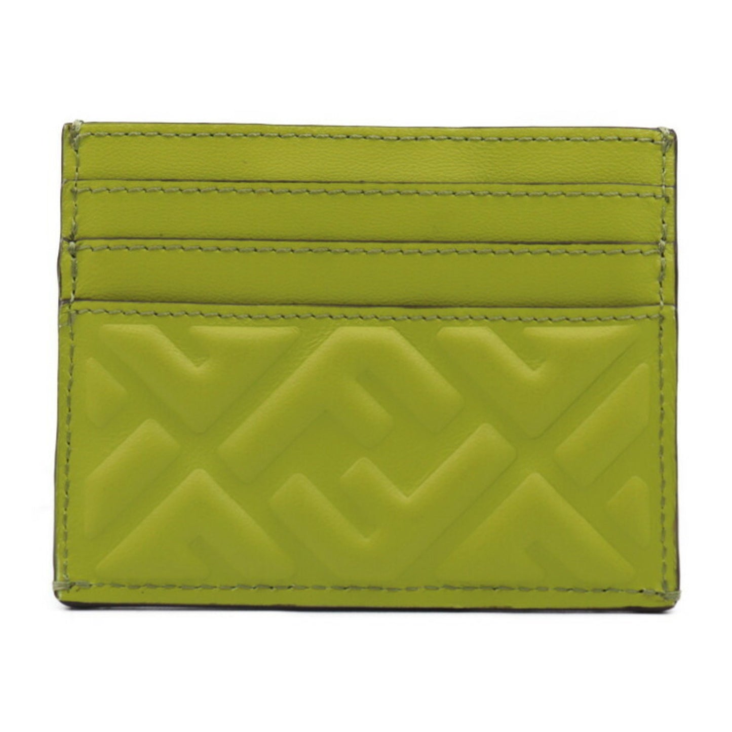 Fendi Baguette Green Leather Wallet Accessories