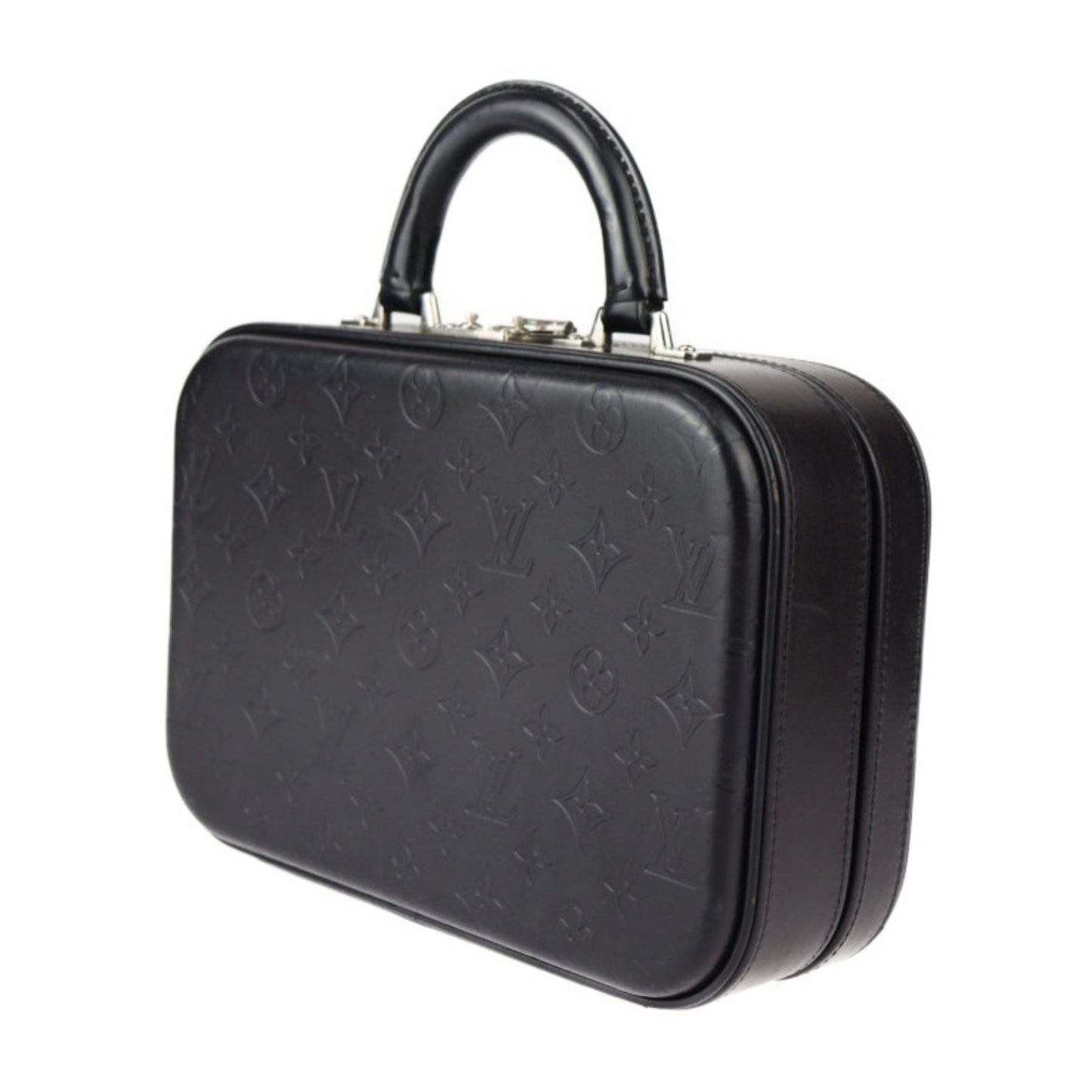 Louis Vuitton Valisette Black Leather Hand Bag