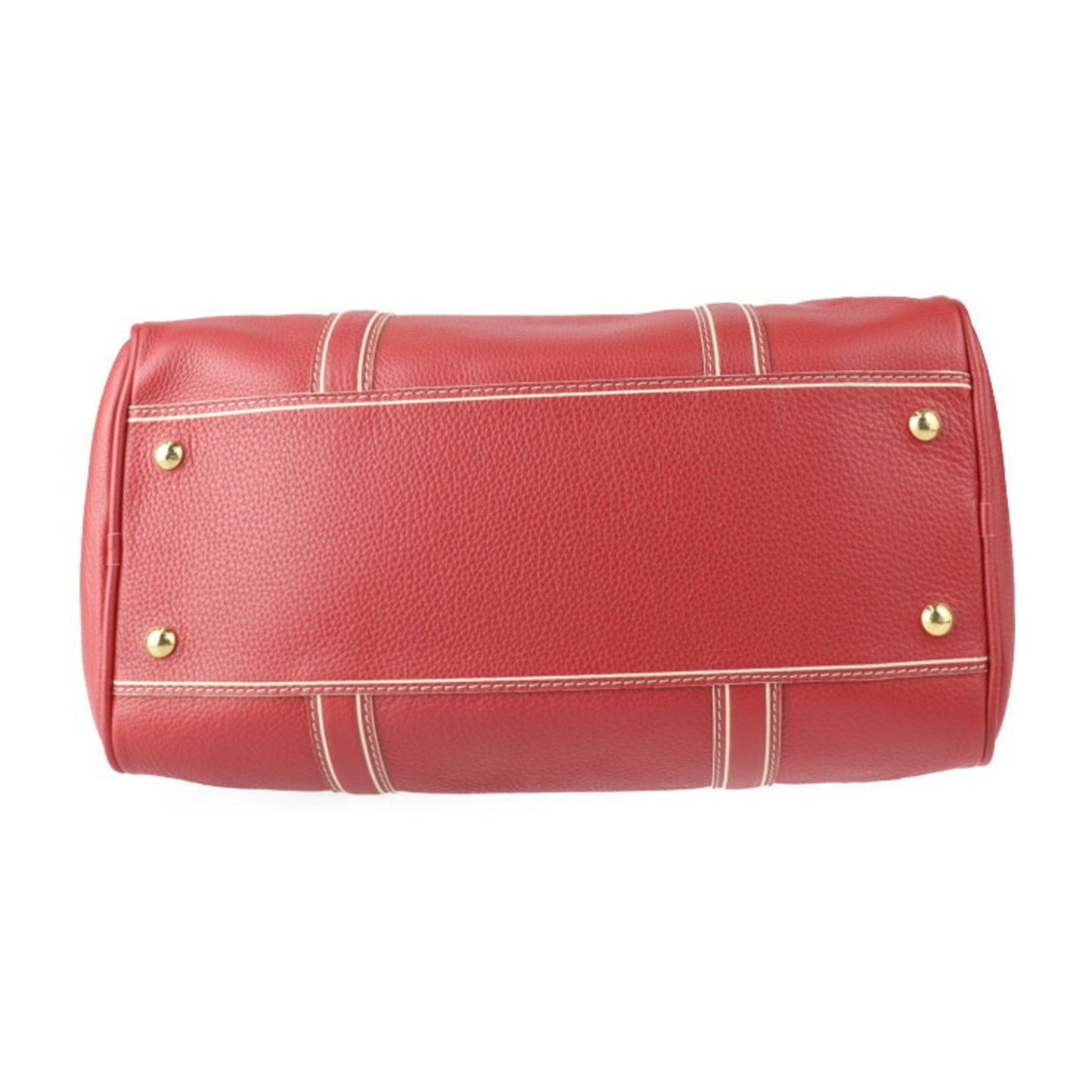 Louis Vuitton Carryall Red Leather Travel Bag