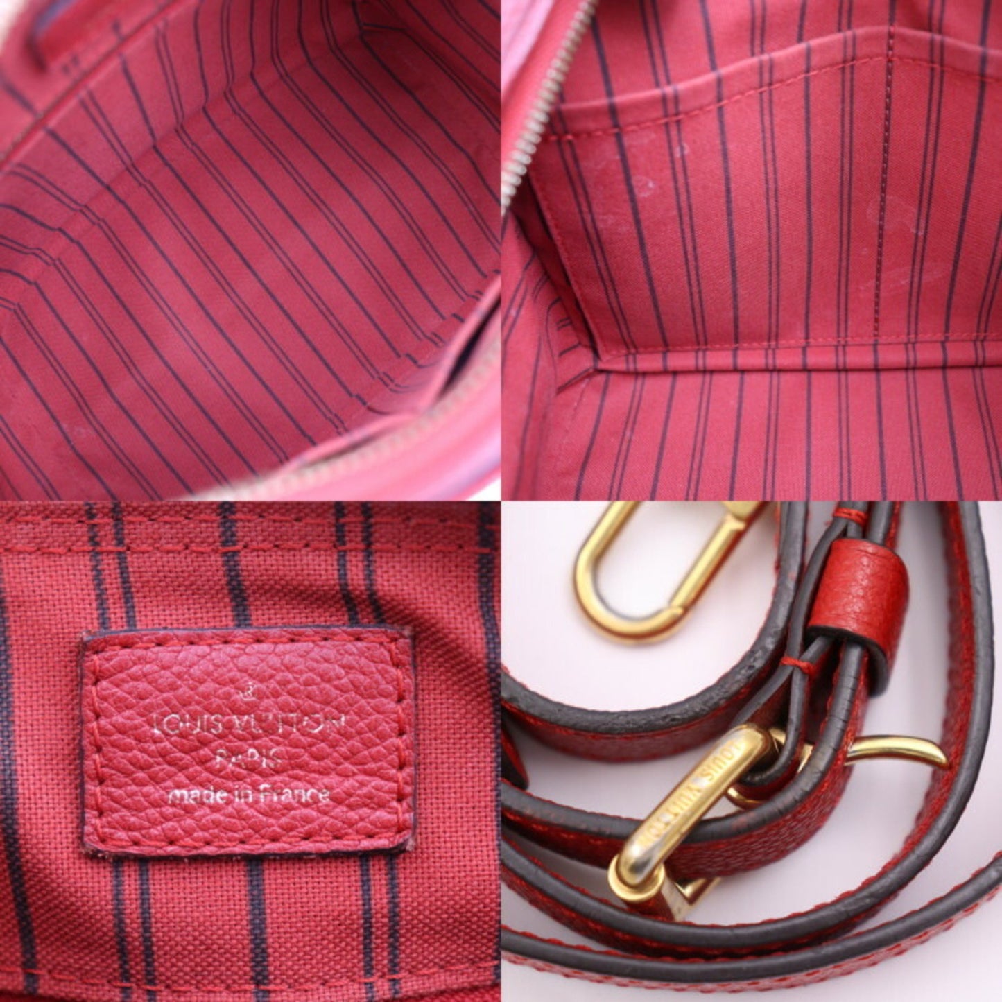 Louis Vuitton Speedy bandoulière 25 Red Leather Hand Bag