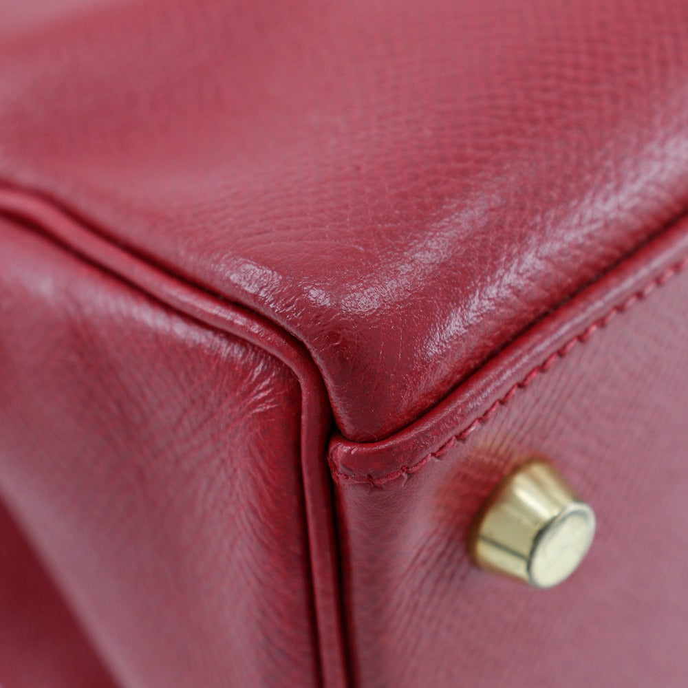 Hermès Kelly Red Leather Hand Bag