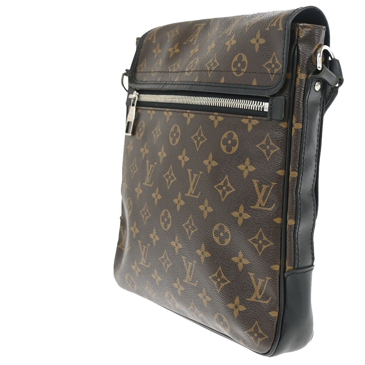 Louis Vuitton Bass Brown Canvas Shoulder Bag