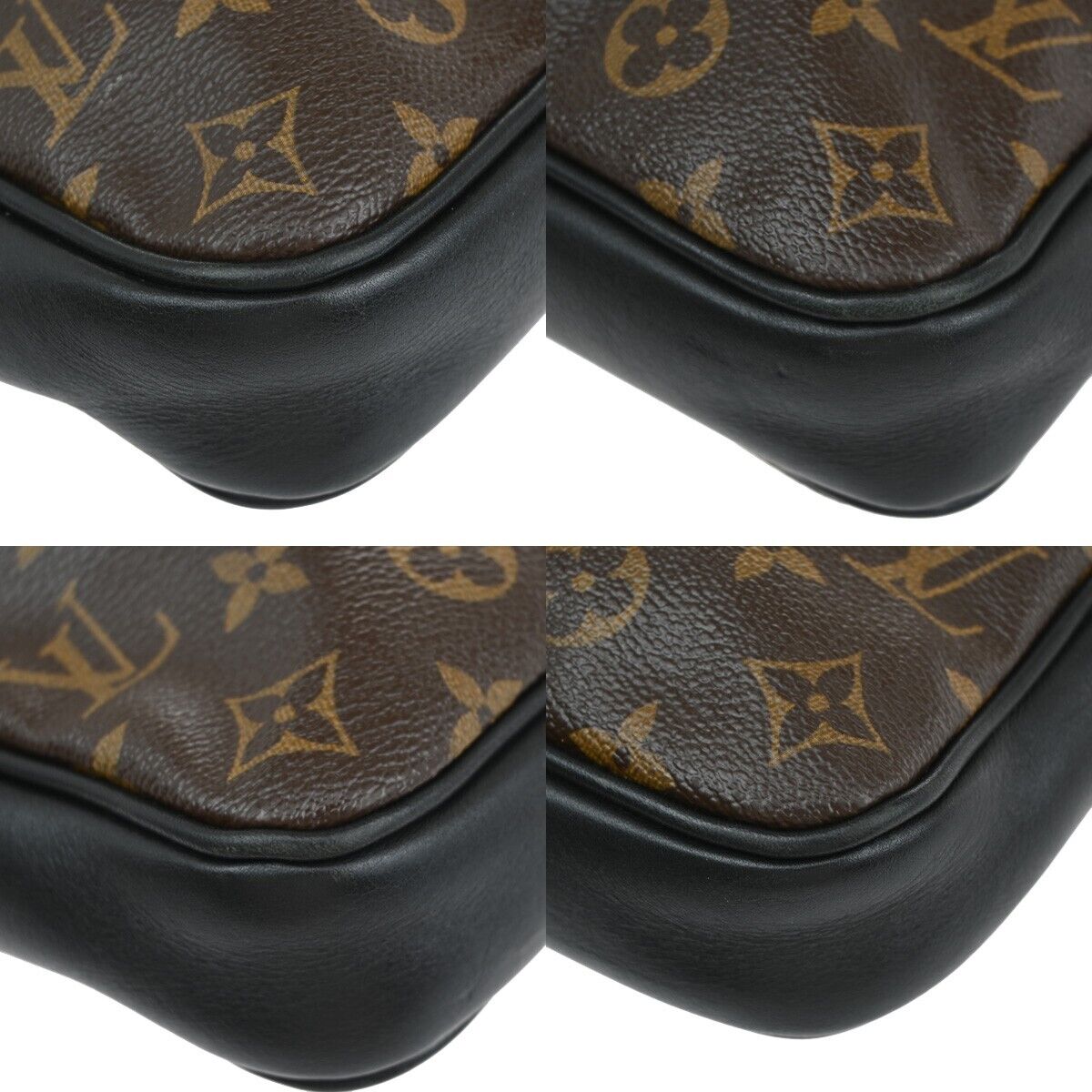 Louis Vuitton Bass Brown Canvas Shoulder Bag