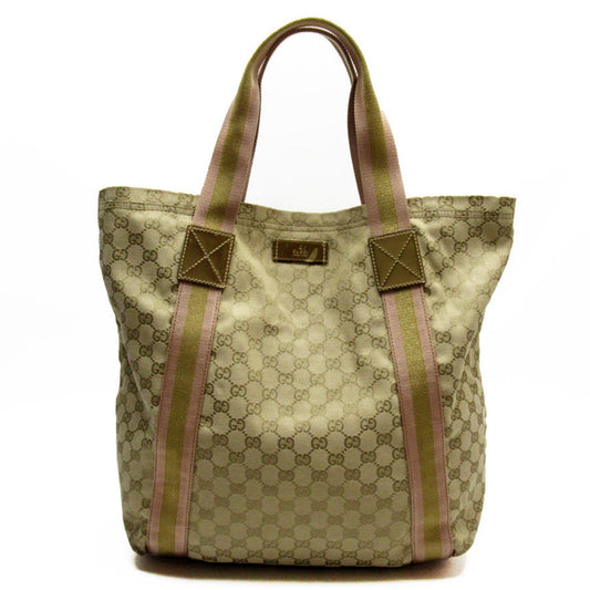 Gucci Beige Canvas Tote Bag