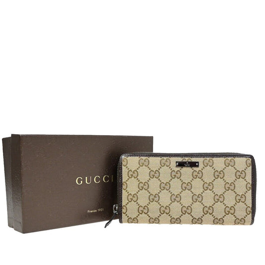 Gucci GG canvas Beige Canvas Wallet Accessories