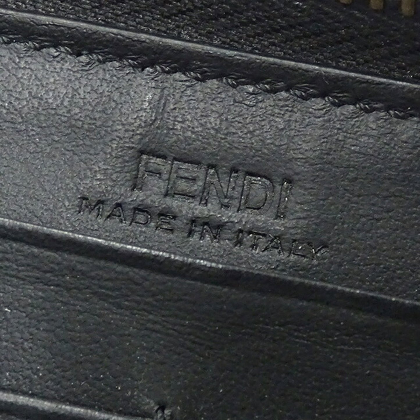 Fendi Monster Black Leather Wallet Accessories