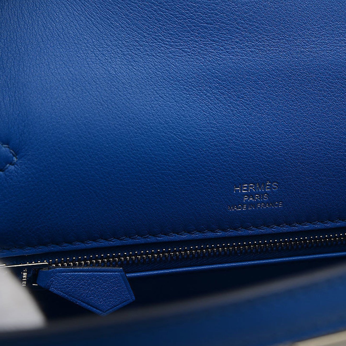 Hermès Kelly 25 Blue Leather Hand Bag