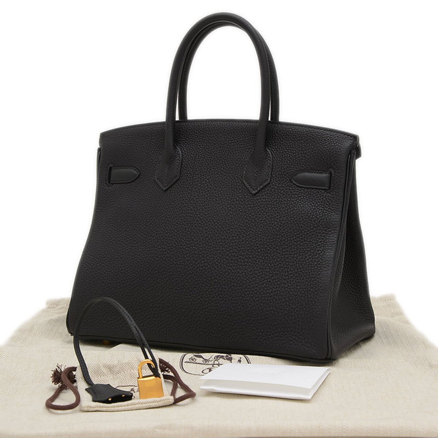 Hermès Birkin 30 Black Leather Hand Bag