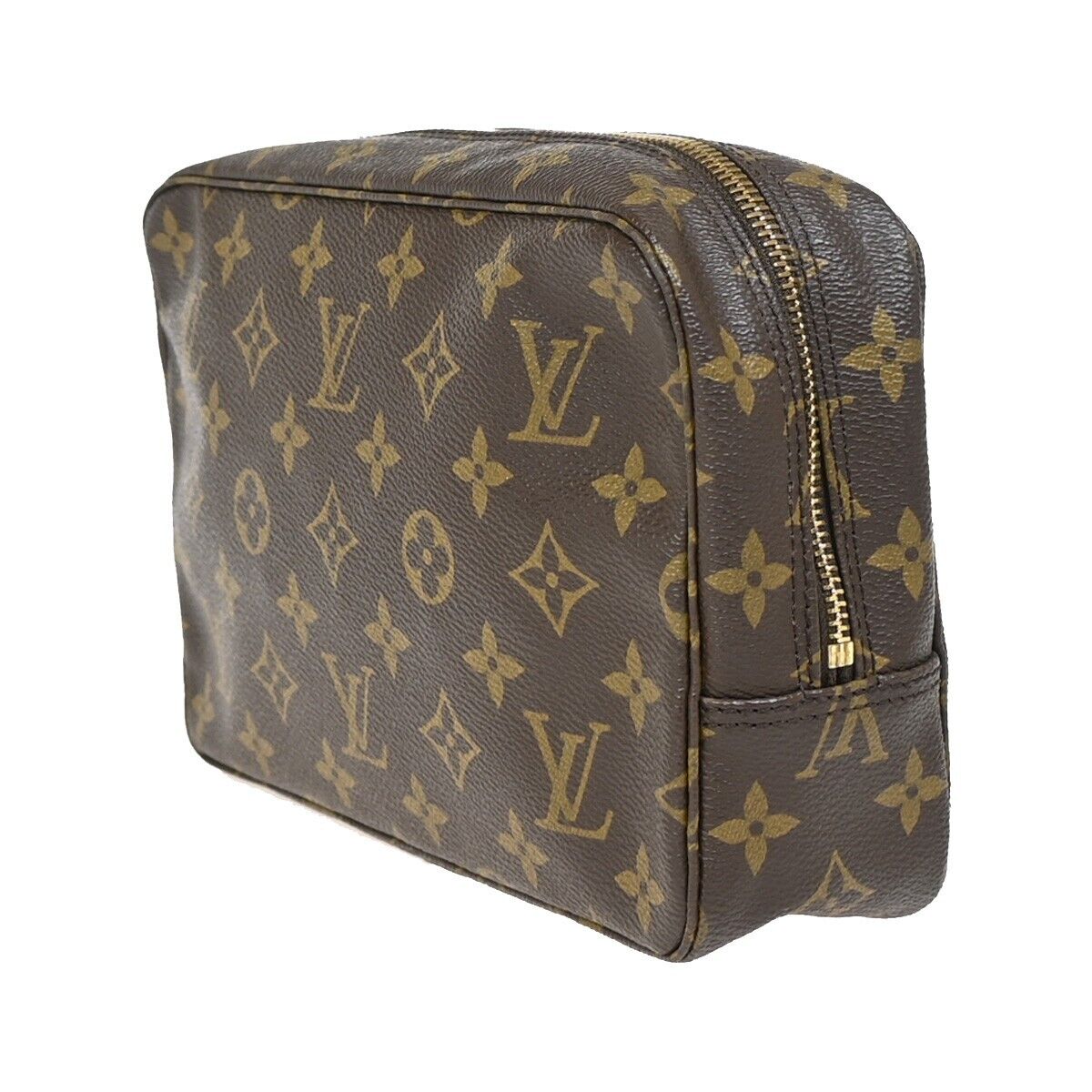 Louis Vuitton Trousse de Toilette Brown Canvas Clutch Bag