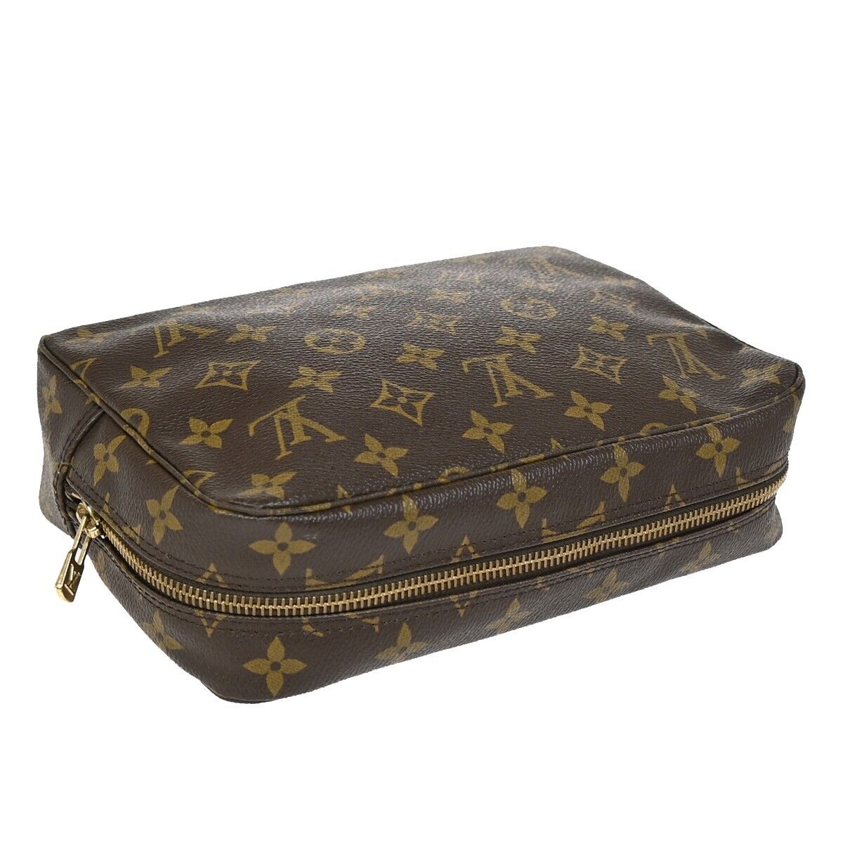 Louis Vuitton Trousse de Toilette Brown Canvas Clutch Bag