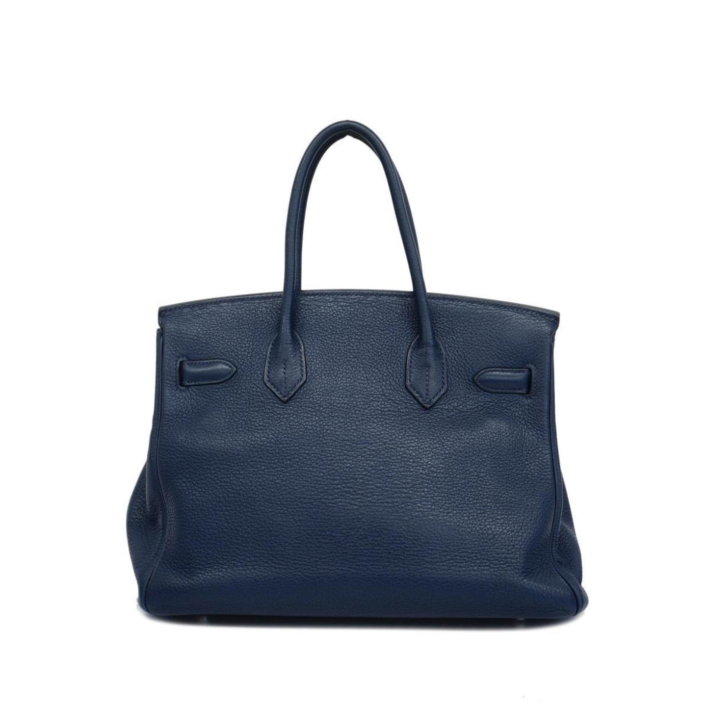 Hermès Birkin 30 Blue Leather Hand Bag