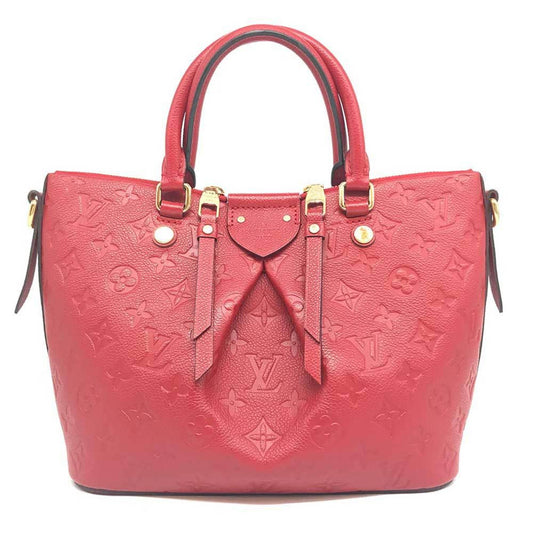 Louis Vuitton Mazarine Red Leather Hand Bag