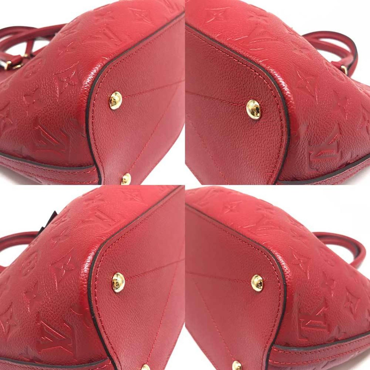 Louis Vuitton Mazarine Red Leather Hand Bag