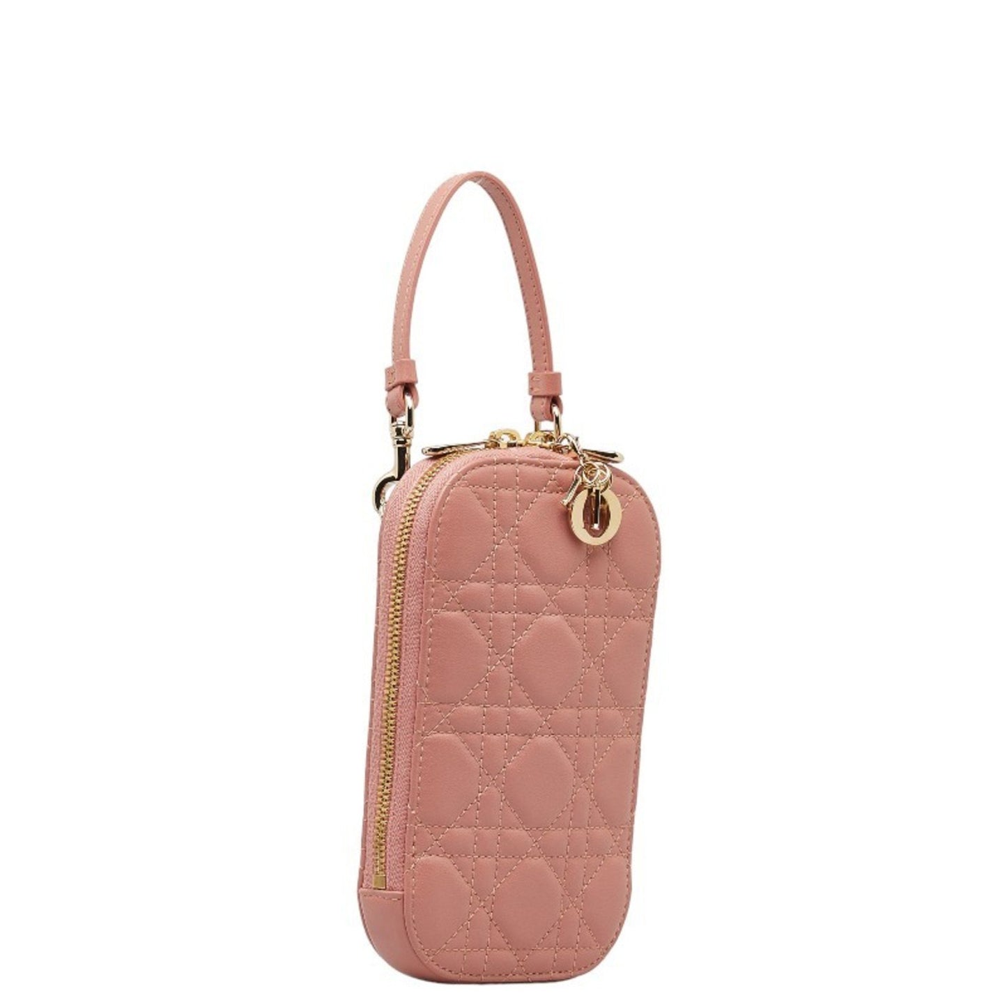 Dior Lady Dior Pink Leather Shoulder Bag