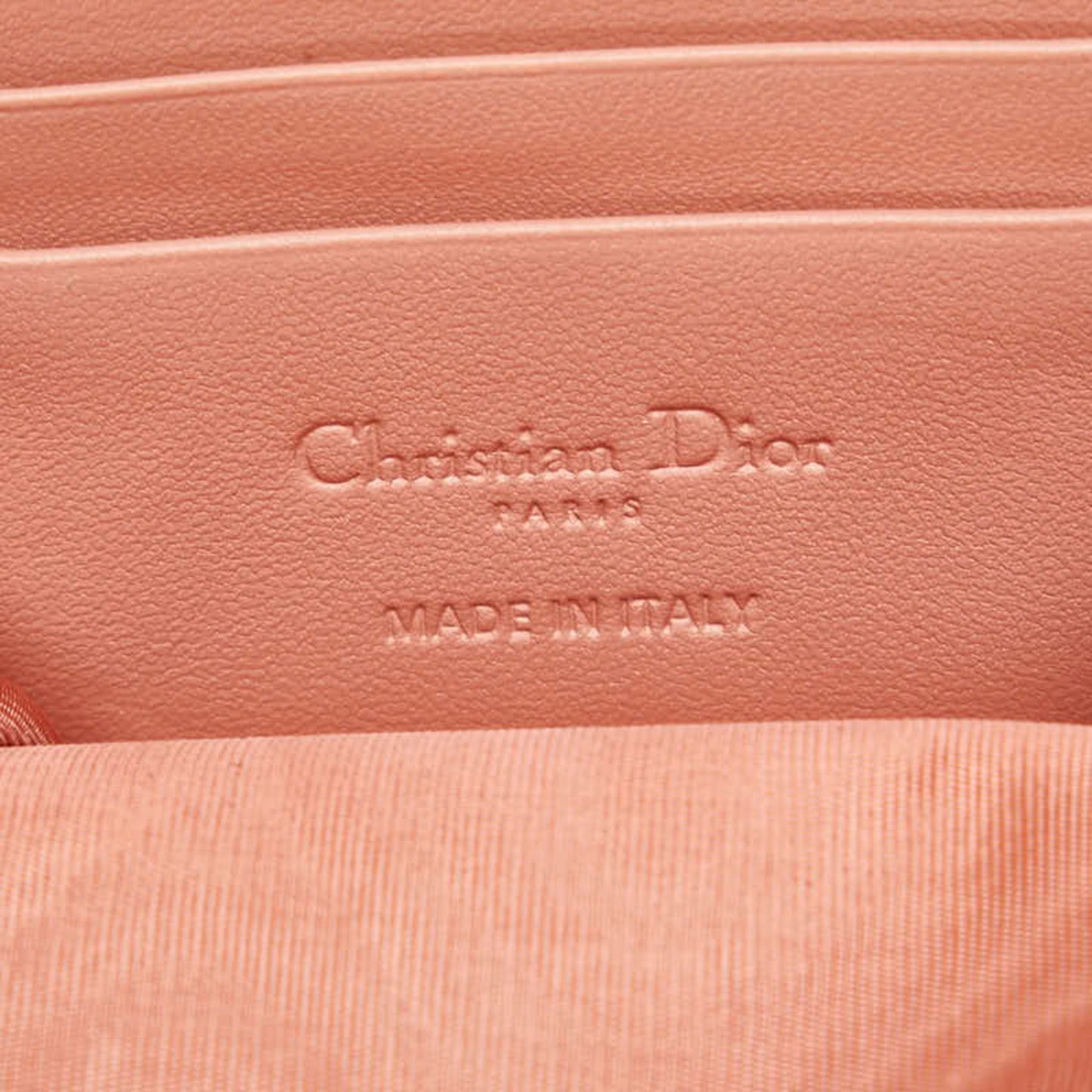 Dior Lady Dior Pink Leather Shoulder Bag