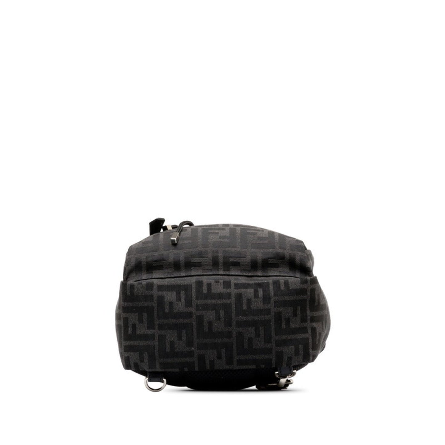 Fendi Fendiness Black Canvas Backpack Bag