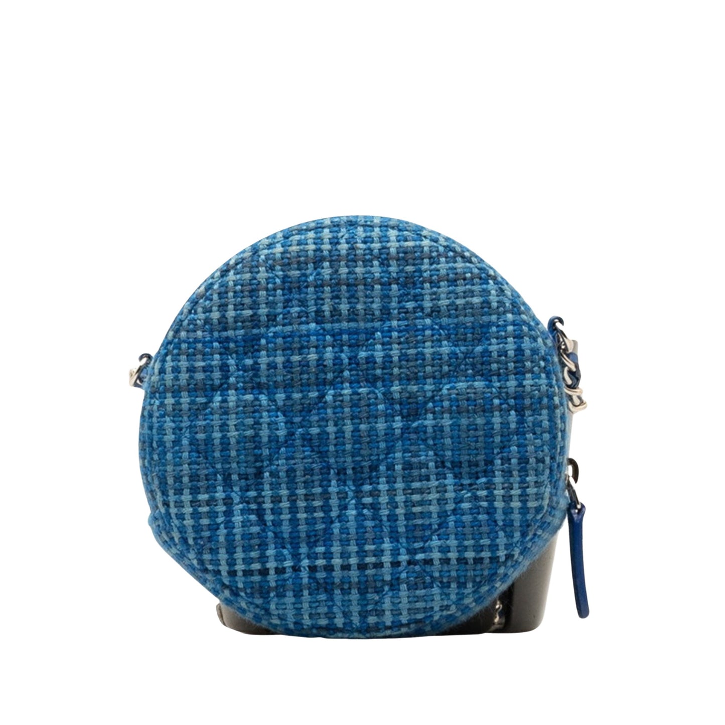 Chanel Pocket In The City Blue Tweed Shopper Bag