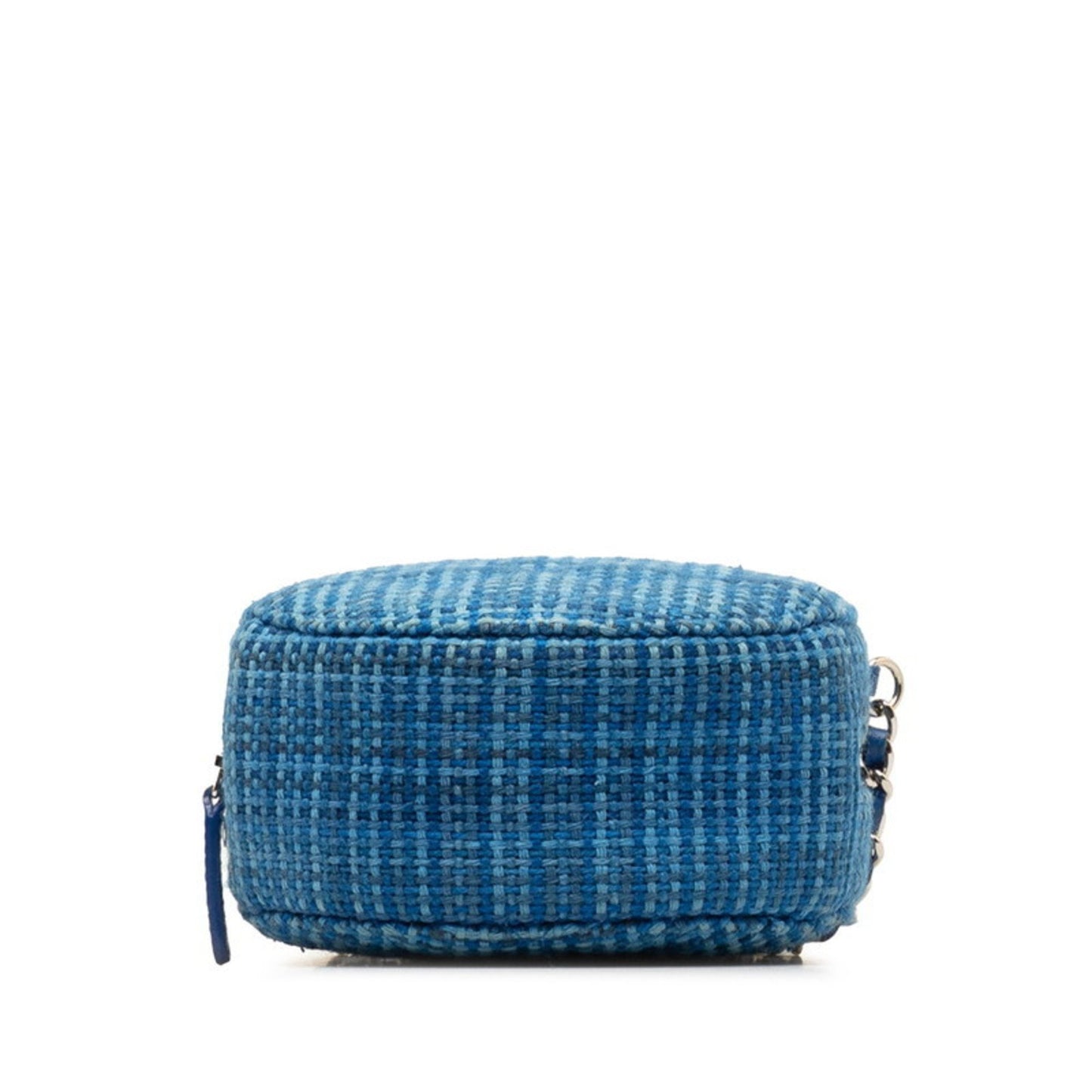 Chanel Pocket In The City Blue Tweed Shopper Bag