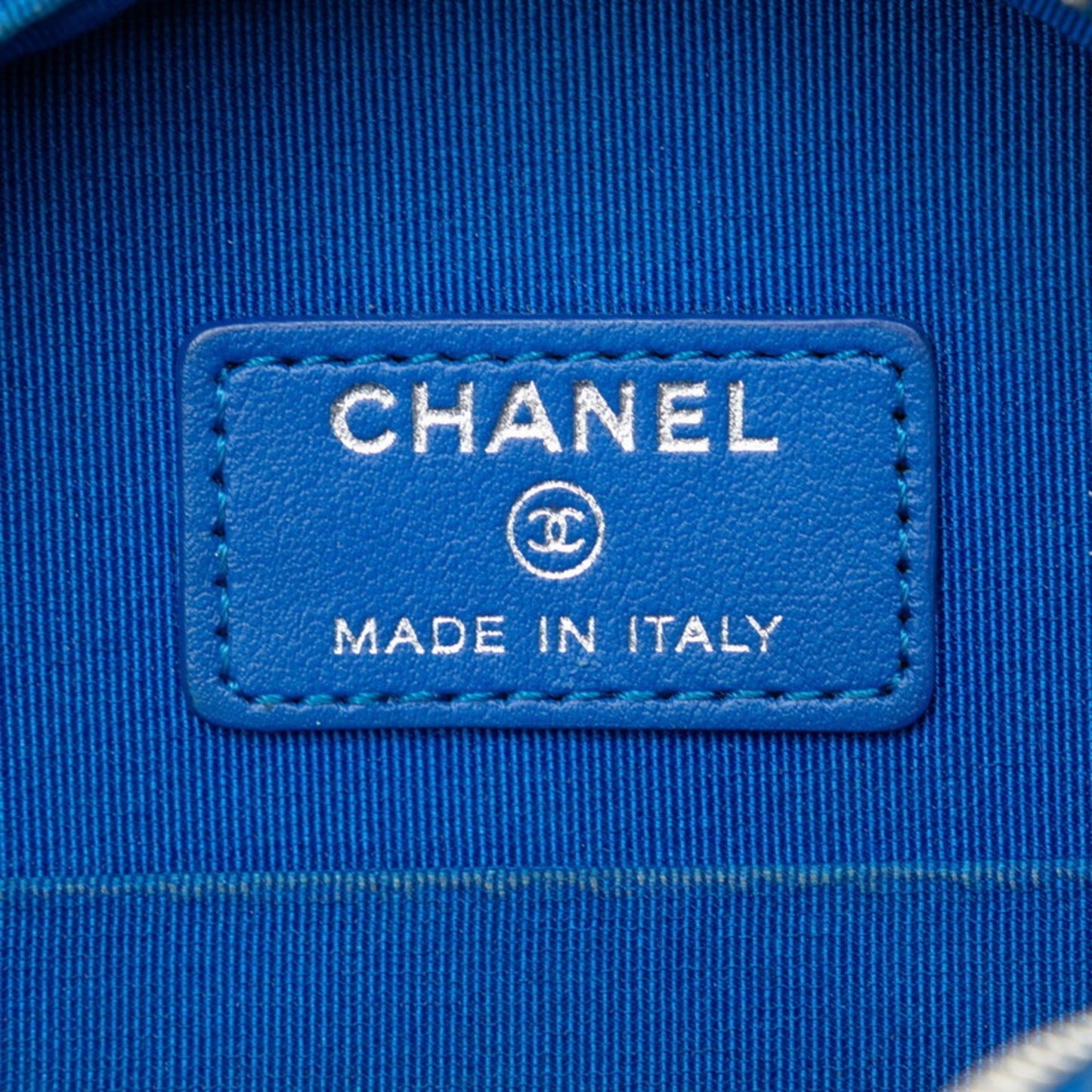 Chanel Pocket In The City Blue Tweed Shopper Bag