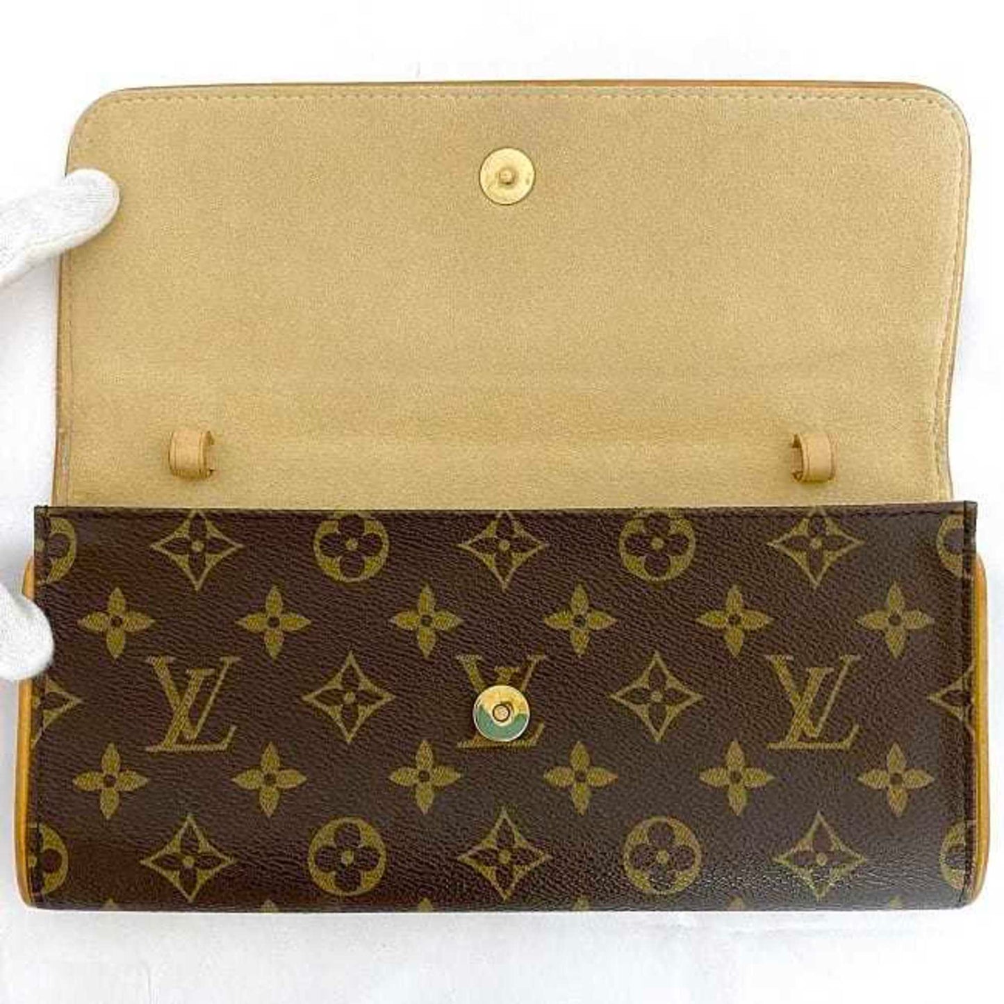 Louis Vuitton Florentine Brown Canvas Shoulder Bag