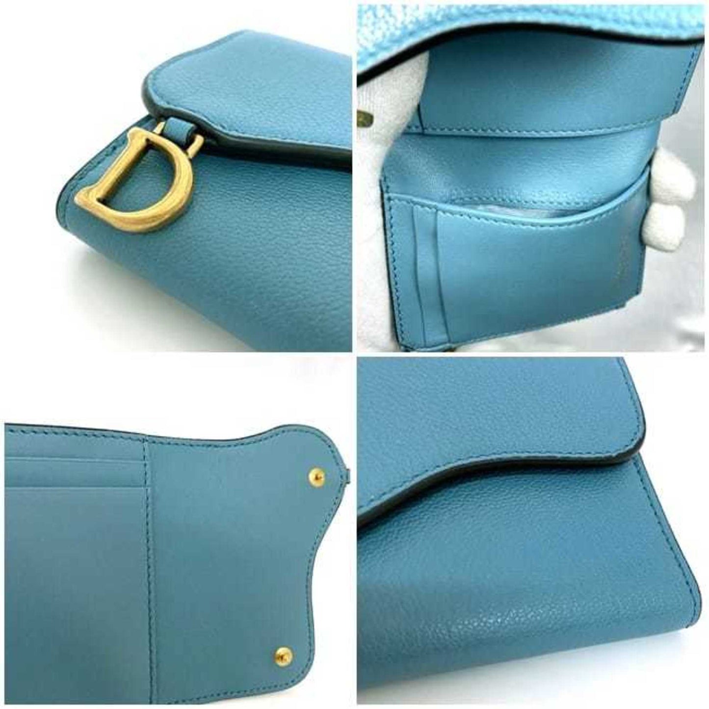 Dior Blue Leather Wallet Accessories