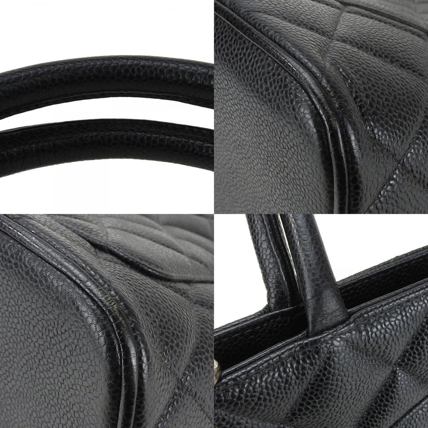 Chanel Medaillon Black Leather Tote Bag