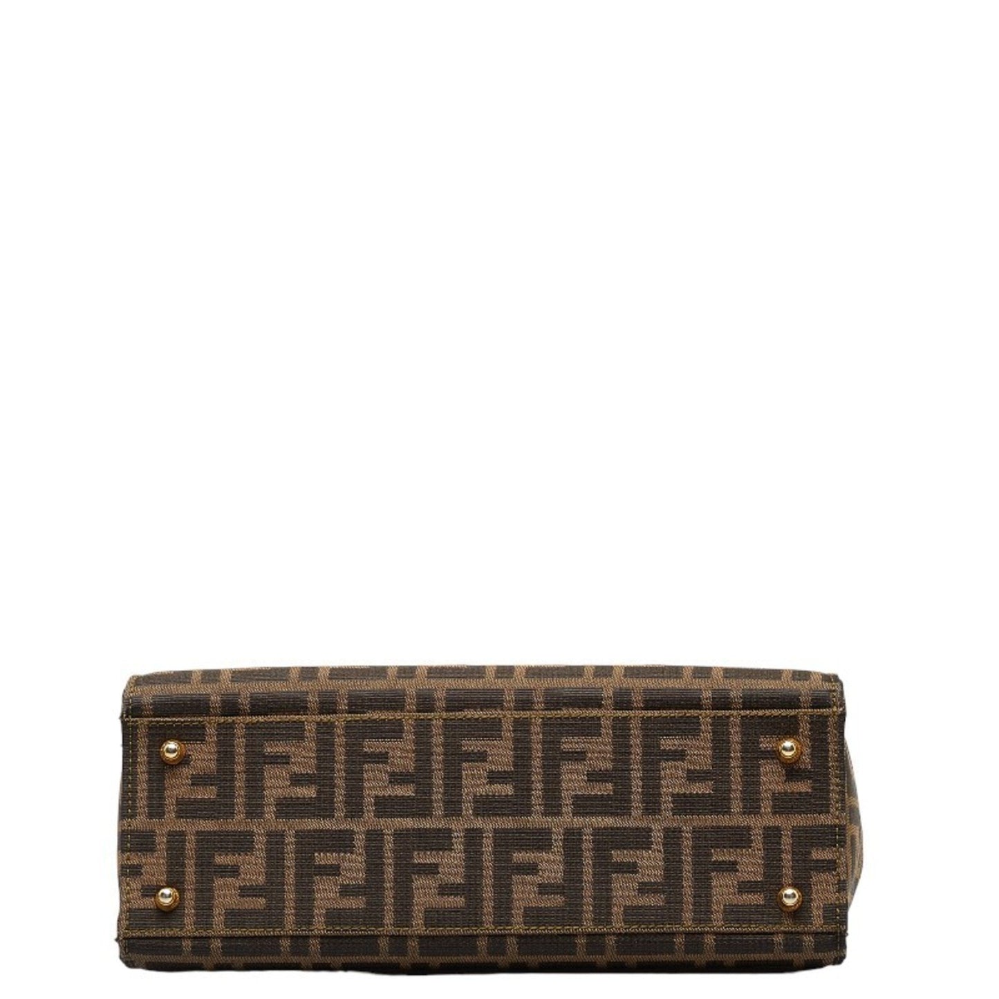 Fendi Zucca Brown Canvas Hand Bag