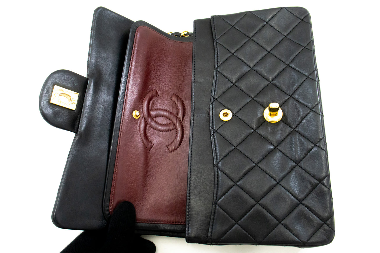 Chanel Timeless Black Leather Shoulder Bag