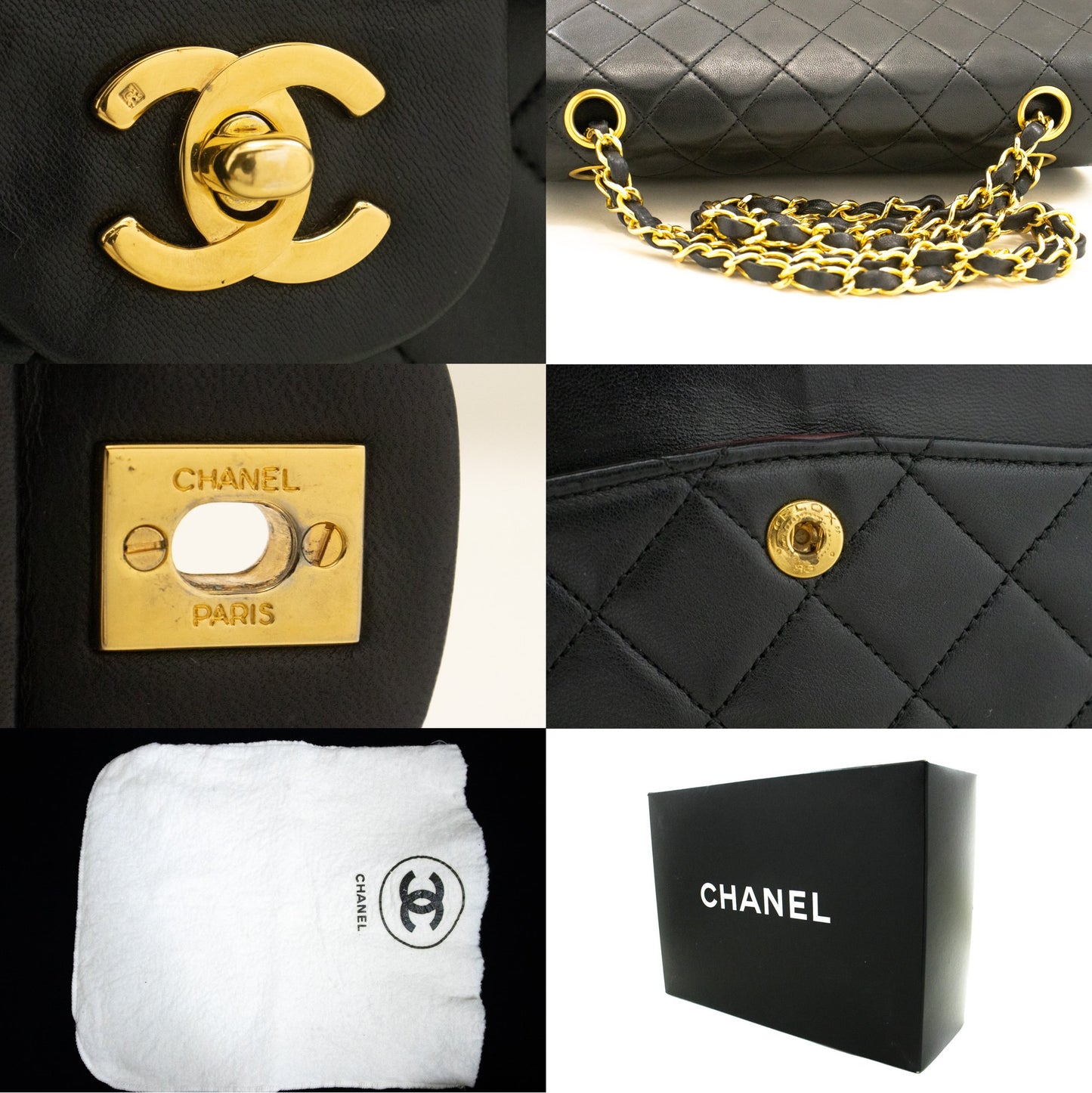 Chanel Timeless Black Leather Shoulder Bag