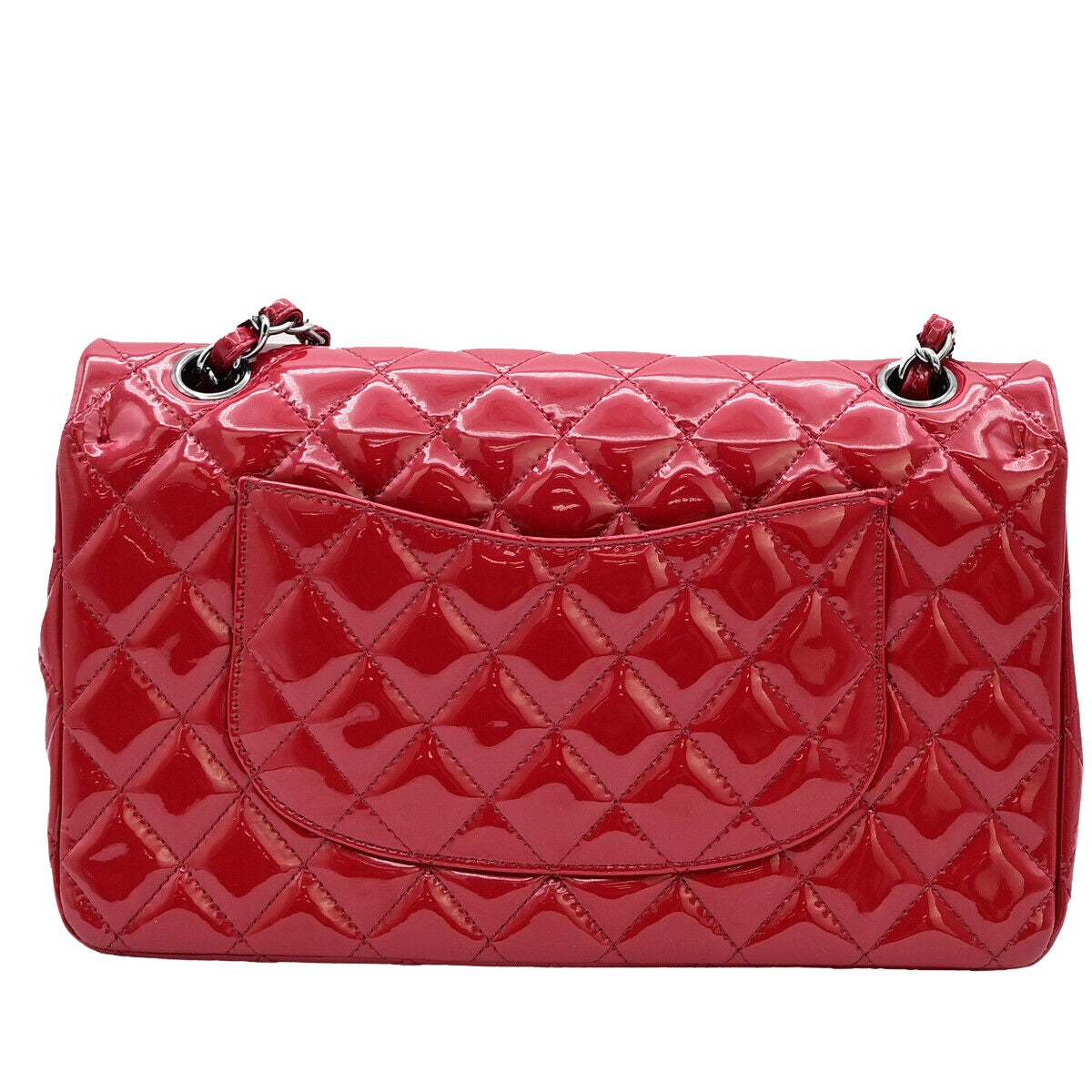 Chanel Timeless Red Patent Leather Shoulder Bag