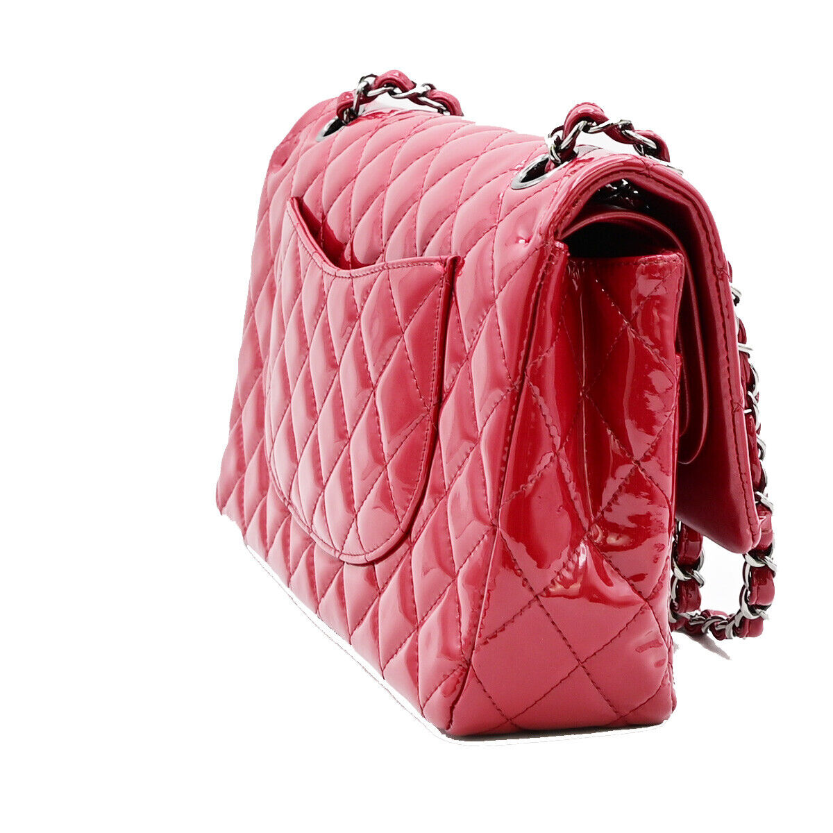 Chanel Timeless Red Patent Leather Shoulder Bag