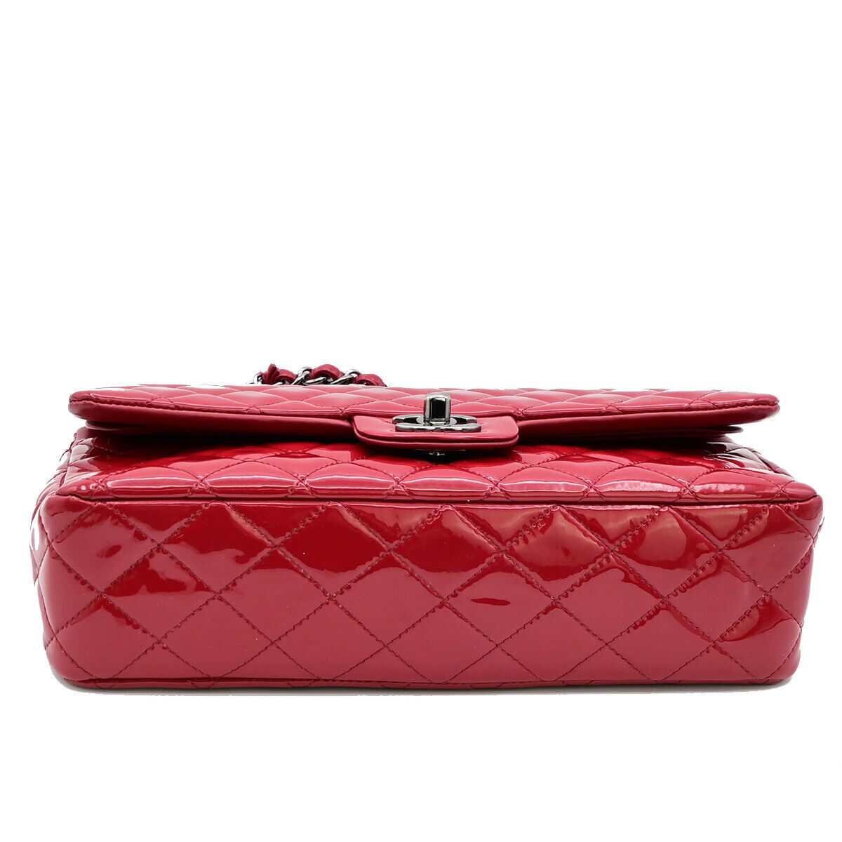 Chanel Timeless Red Patent Leather Shoulder Bag