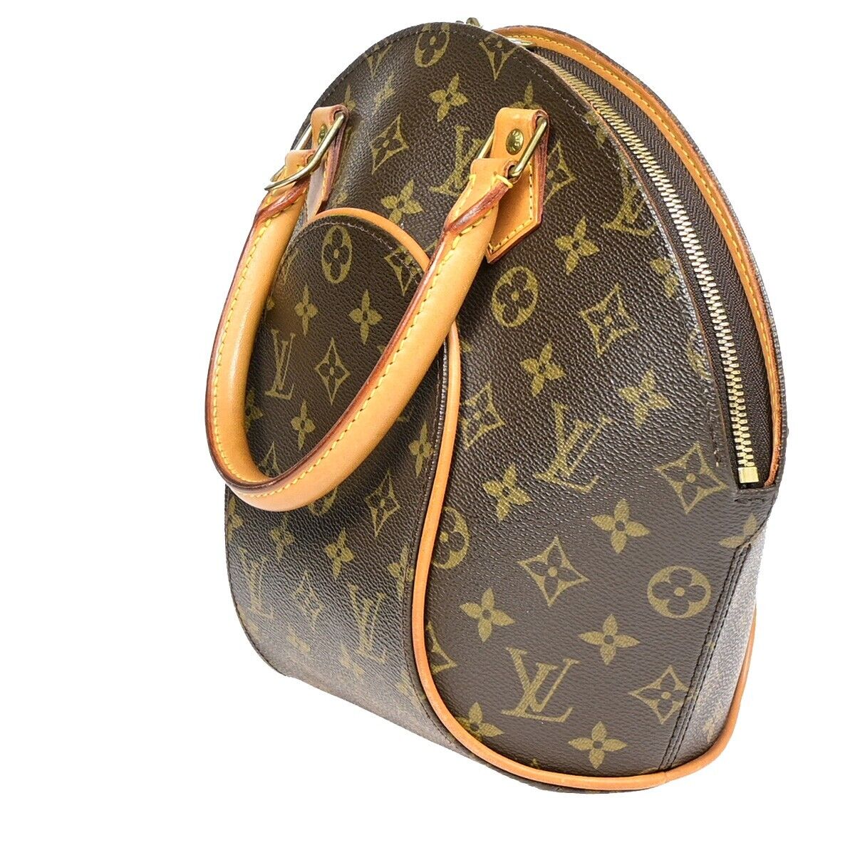 Louis Vuitton Ellipse Brown Canvas Hand Bag