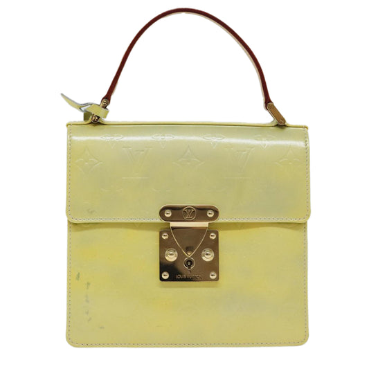 Louis Vuitton Spring Street Yellow Patent Leather Hand Bag