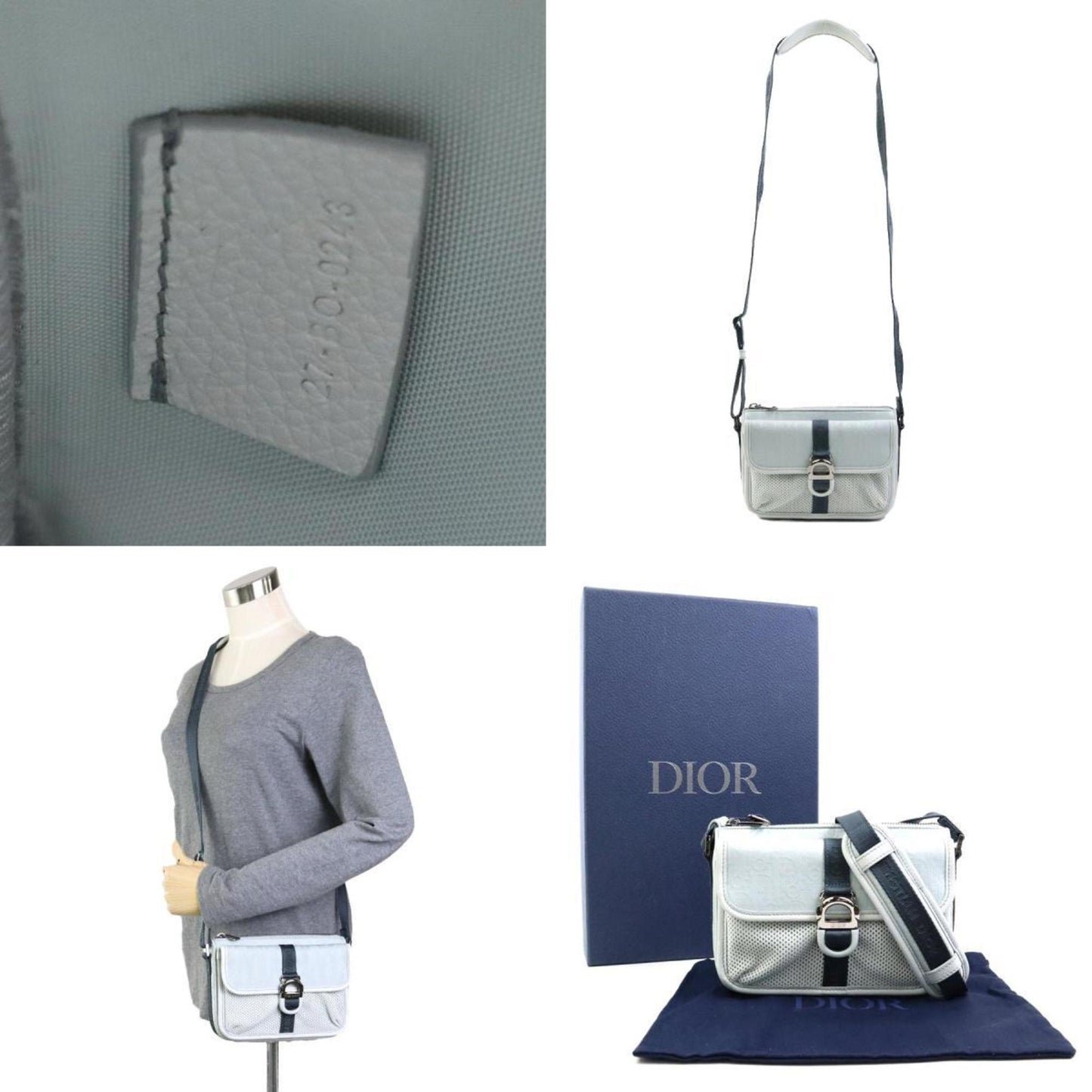 Dior -- Grey Synthetic Shoulder Bag