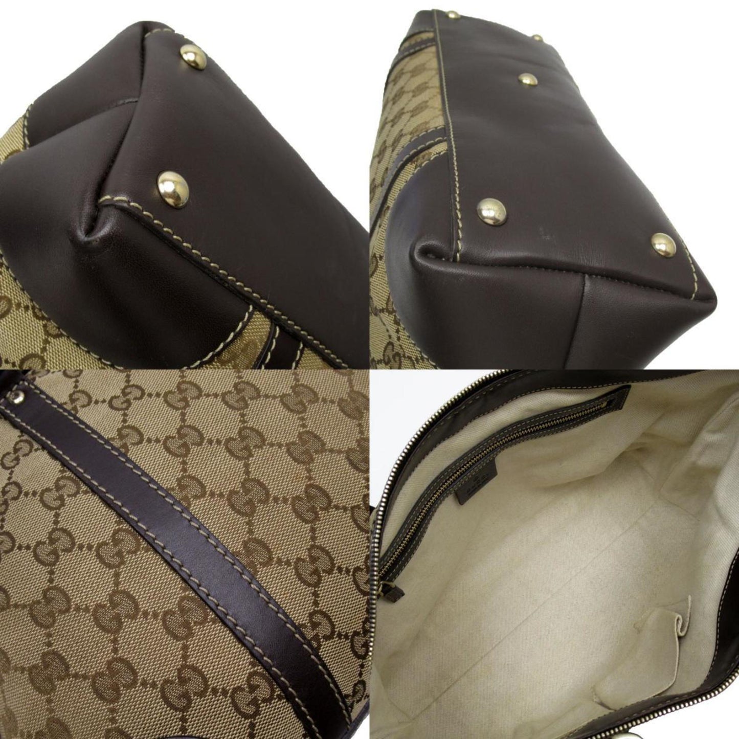 Gucci Lovely Beige Canvas Hand Bag