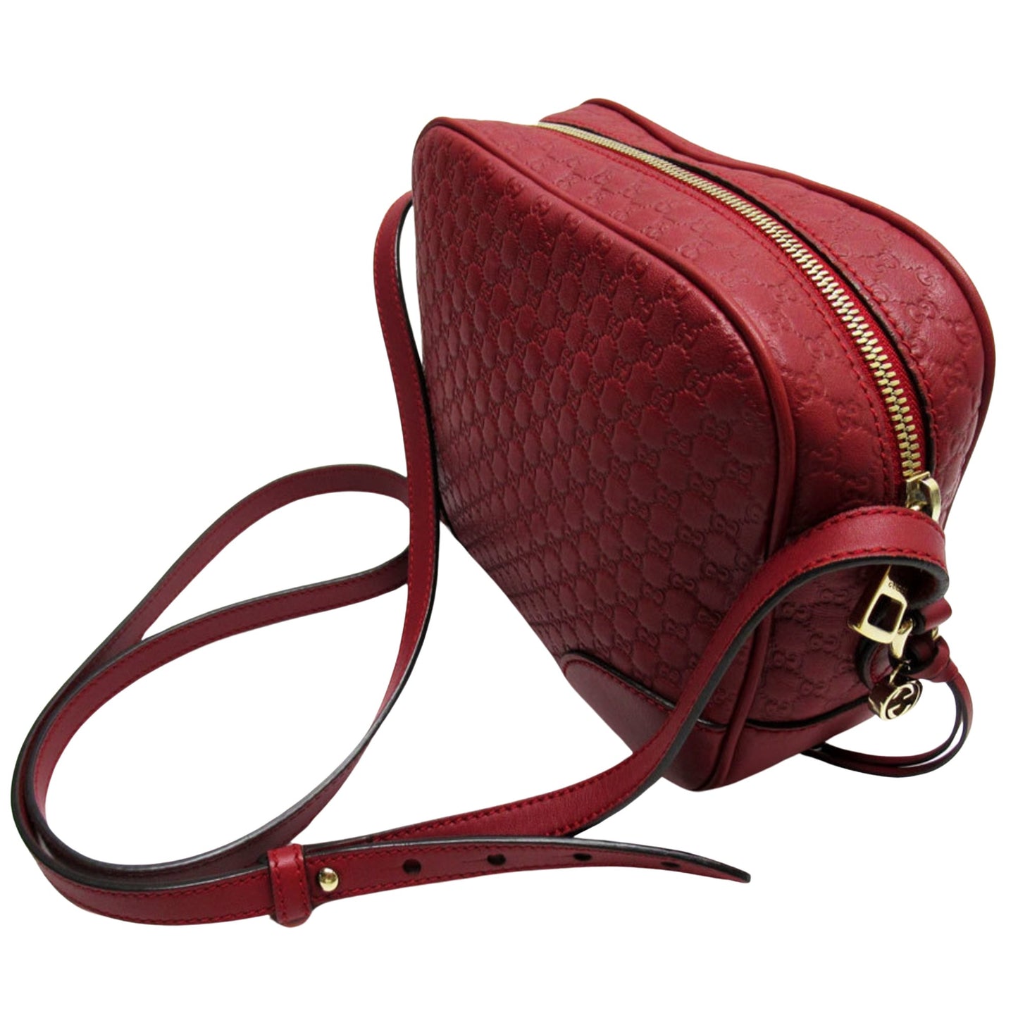 Gucci Micro guccissima Red Leather Shoulder Bag