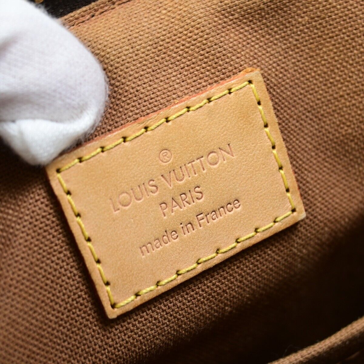 Louis Vuitton Tivoli Brown Canvas Hand Bag