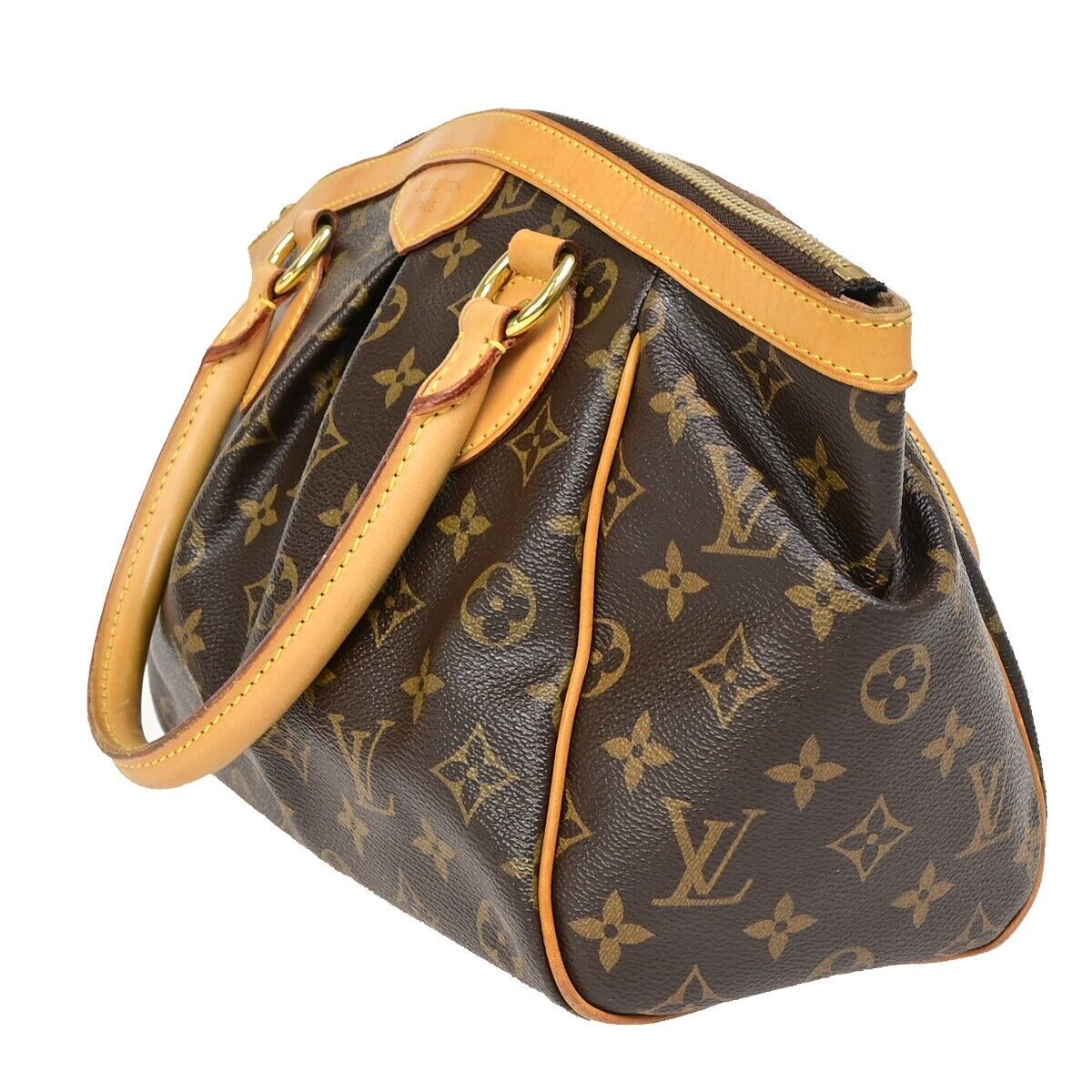 Louis Vuitton Tivoli Brown Canvas Hand Bag