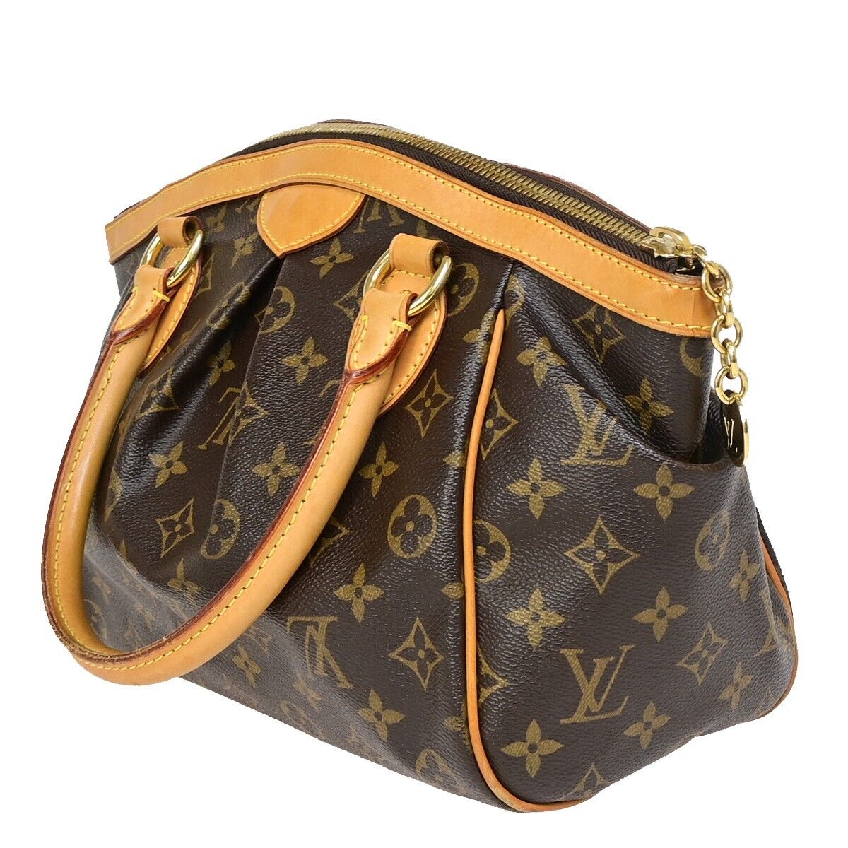 Louis Vuitton Tivoli Brown Canvas Hand Bag