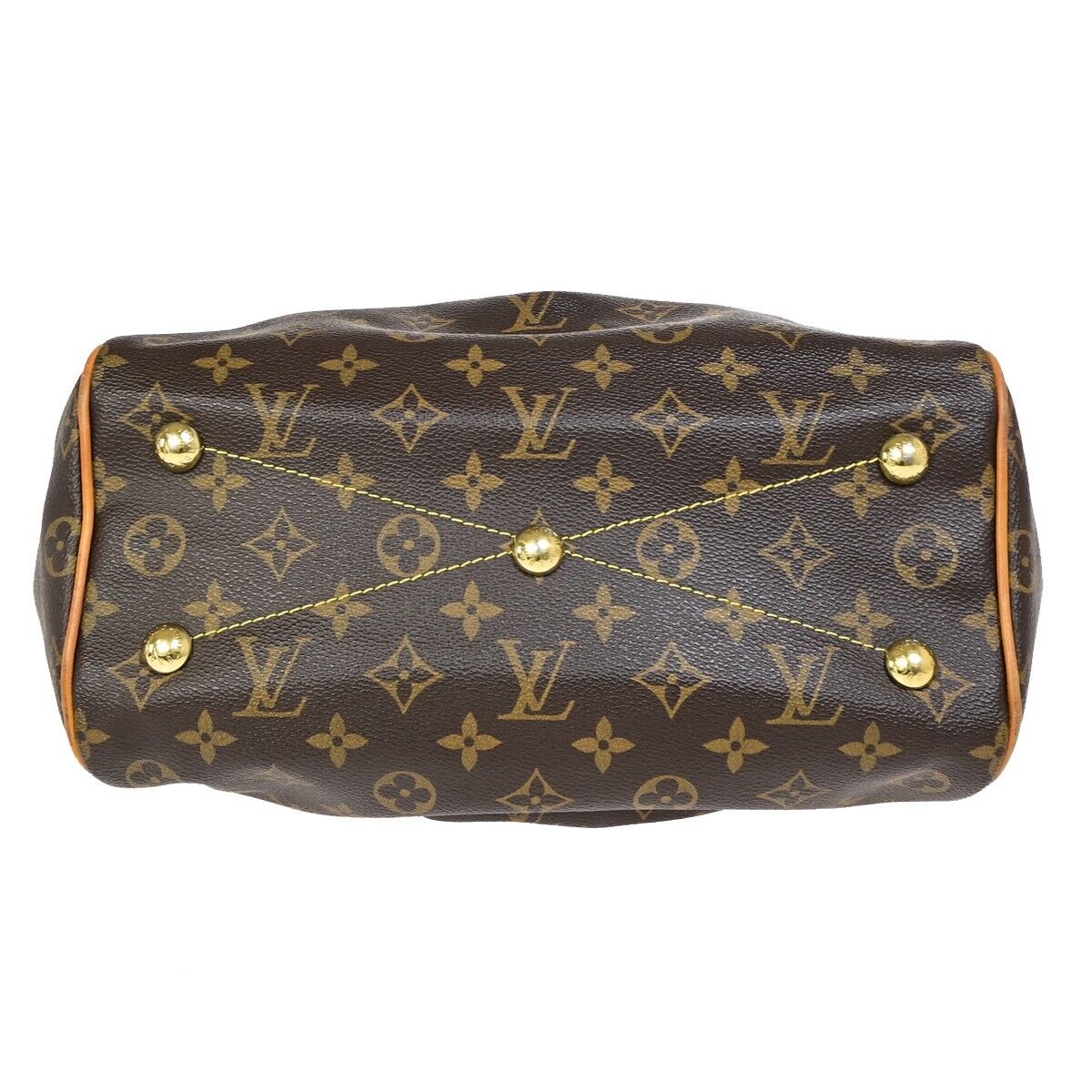 Louis Vuitton Tivoli Brown Canvas Hand Bag