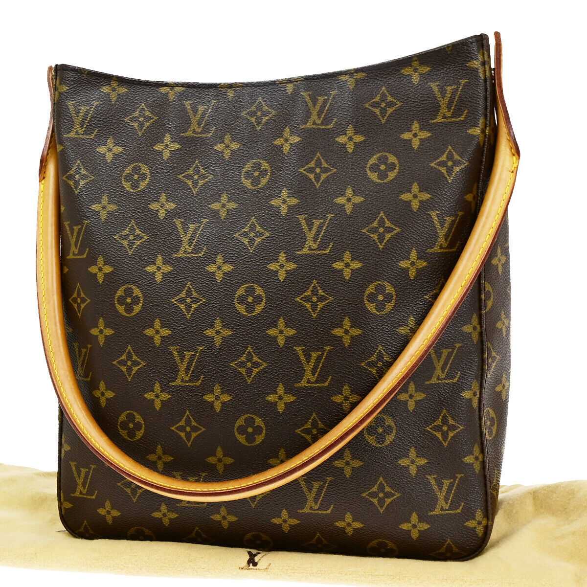 Louis Vuitton Looping GM Brown Canvas Shoulder Bag